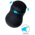 Черный стимулятор клитора PPP CURU-CURU BRUSH ROTER