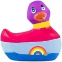 Вибратор-уточка I Rub My Duckie 2.0 Colors с разноцветными полосками