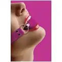 Кляп-шар на розовых ремешках Solid Ball Gag