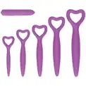 Набор фиолетовых вагинальных расширителей с вибропулей Silicone Vaginal Dilator Set
