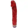 Красный вибратор-реалистик Bob - 22,5 см.