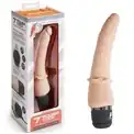Телесный анальный вибратор 7  Slim Anal Realistic Vibrator - 20 см.