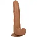 Коричневый фаллоимитатор Size Queen 8  - 25,5 см.