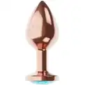 Пробка цвета розового золота с кристаллом Diamond Topaz Shine L - 8,3 см.