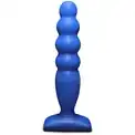 Синий анальный стимулятор Large Bubble Plug - 14,5 см.