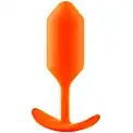 Оранжевая пробка для ношения B-vibe Snug Plug 3 - 12,7 см.