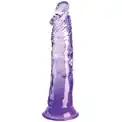 Фиолетовый фаллоимитатор на присоске 8’’ Cock - 21,8 см.