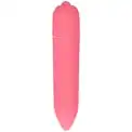 Розовая удлинённая вибропуля Power Bullet Pink - 8,3 см.