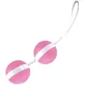 Нежно-розовые вагинальные шарики Joyballs Bicolored