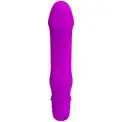 Фиолетовый мини-вибратор Stev -13,5 см.
