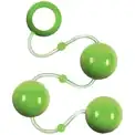 Зеленые анальные шарики Renegade Pleasure Balls