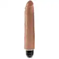 Кофейный вибратор-реалистик 10  Vibrating Stiffy - 30,5 см.