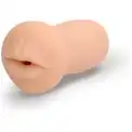 Телесный мастурбатор-ротик с эффектом смазки Oral