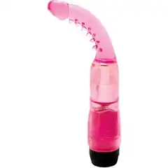  Розовый вибромассажер-стимулятор G-spot 19 см 