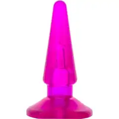  Фиолетовая анальная пробка BUTT PLUG 9,5 см 