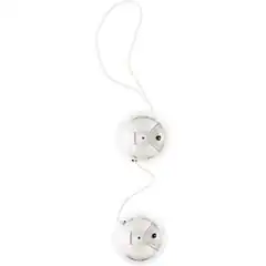  Серебристые шарики VIBRATONE DUO BALLS SILVER BLISTERCARD 