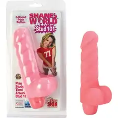 Нежный розовый вибратор SHANE S WORLD STUD 16,5 см. 