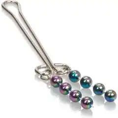  Зажим на клитор с перламутровыми бусинами Beaded Clitoral Jewelry 