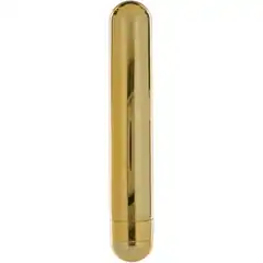  Вибратор Pure Gold Excitement золотого цвета 20 см. 