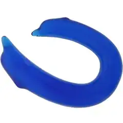  Двусторонний фаллоимитатор DOUBLE ENDED DOLPHIN CLEAR BLUE 28,9 см 