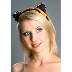  Ободок на голову Тигриные ушки 