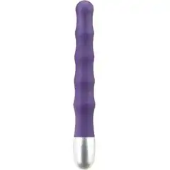  Фиолетовый вибромассажер волнистой формы SMOOTH VIBE 17,8 см 