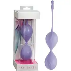  Сиреневые вагинальные шарики FASCINATE из серии VIBE THERAPY 
