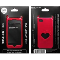  Красный чехол HUSTLER из силикона для iPhone 4, 4S 