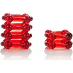  Набор из двух красных эрекционных колец COLT Enhancer Rings 