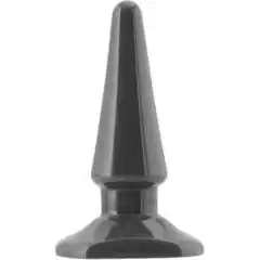  Черная анальная втулка Black Red 10 см 