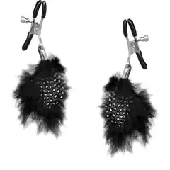  Металлические зажимы для сосков с пёрышками Feather Nipple Clamps 