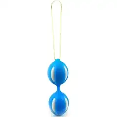  Голубые вагинальные шарики SMART BALLS со шнурком 