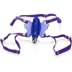  Фиолетовая вибробабочка Wireless Venus Butterfly Wearable Stimulator 