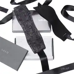  Черные шелковые наручники Etherea (LELO) 