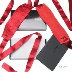  Красные шелковые наручники Etherea (LELO) 