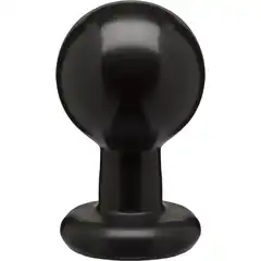  Круглая черная анальная пробка Classic Round Butt Plugs Large 12,1 см 