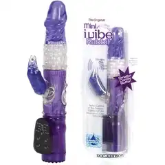  Фиолетовый вибратор-ротатор MINI I-VIBE RABBIT 