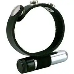  Кожаное эрекционное кольцо с вибрацией COLT 