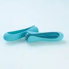  Голубой мини-вибратор с двумя сменными насадками Io Blue 