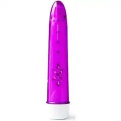  Лиловый вибромассажер Cristal 6x Amethyst 18 см 