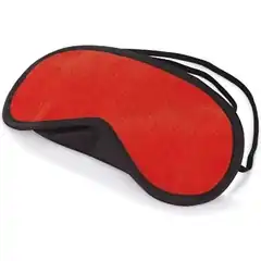  Красная маска на глаза с чёрным кантом 