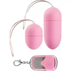  Розовые виброяйца Vibrating egg Two-pack с пультом ДУ 
