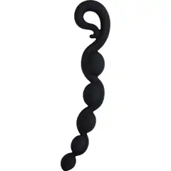  Черная анальная цепочка Bendybeads 26,2 см 