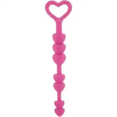  Силиконовая анальная цепочка LIA LOVE BEADS 17,8 см 