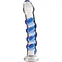  Стеклянный фаллоимитатор Icicles №5 17,8 см 