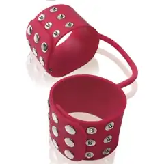  Силиконовые наручники SILICONE CUFFS RED 