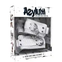  Фиксаторы Asylum белого цвета для рук и ног 