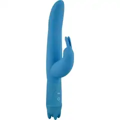  Голубой вибростимулятор 10 Function Vibe-O rabbit 21 см 