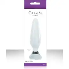  Стеклянная анальная пробка Crystal Spires 