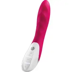  Ярко-розовый вибратор Mystim Sassy Simon 27 см 